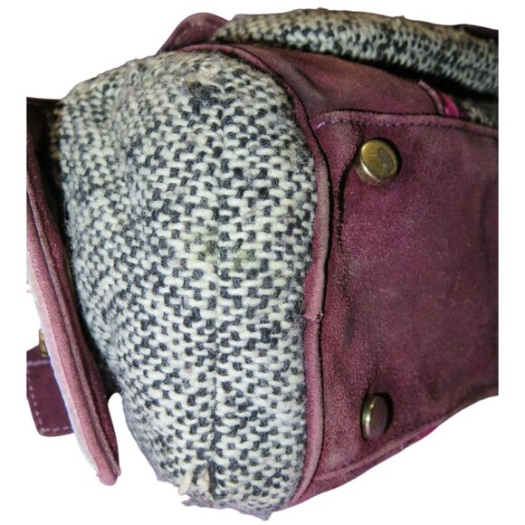 Coach 2005 Vintage Soho Tweed, Suede & leather Mini Boston Bag Satchel - Picture 10 of 15